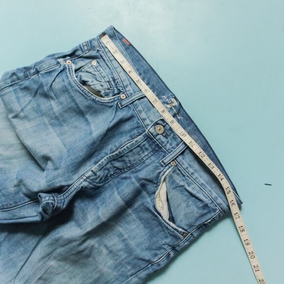 7 For All Mankind Relaxed Fit Button Fly Mens Jeans Size 31 Waist - Picture 7 of 10